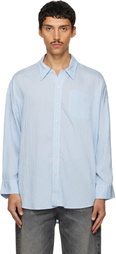 R13 Blue Drop Neck Shirt