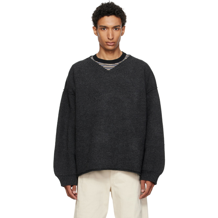 Photo: Cawley Gray V-Neck Sweater