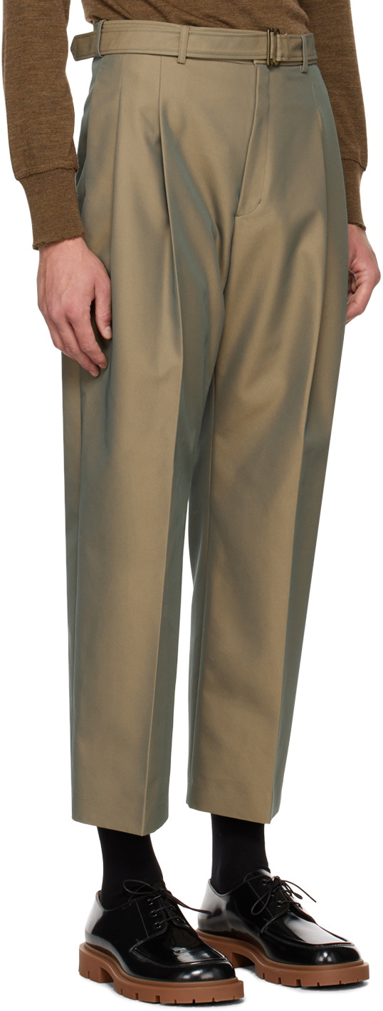rito structure Khaki Straight Trousers
