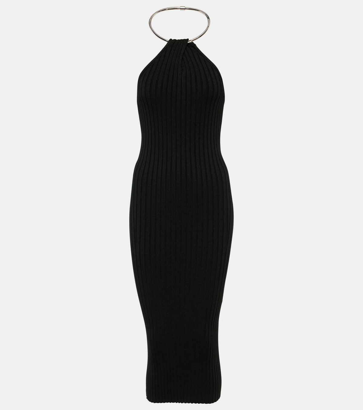 long maxi knit dress Backless Maxi Knit Dress – SNIDEL main image 1