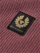 Belstaff - Slim-Fit Logo-Appliquéd Wool Sweater - Purple