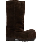 Balenciaga Brown Alaska Fur High Boots