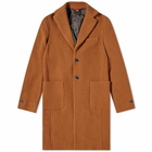 Barena Men's Wool Coat in Cammello