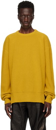 Rick Owens Yellow Porterville Fisherman Sweater