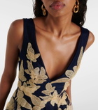 Costarellos Arcangela appliqué tulle gown