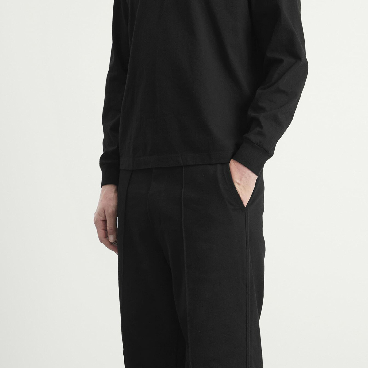 Lady White Co. Men's Jersey Band Pants in Black