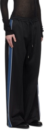 System Black Piping Track Pants