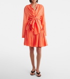 Alaïa Layered cotton and linen shirt