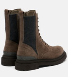 Brunello Cucinelli Monili suede lace-up boots
