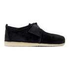 Clarks Originals Black Suede Ashton Derbys