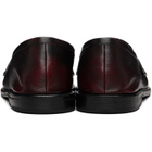 Marsèll Burgundy Stesa Soft Pebbled Leather Loafers