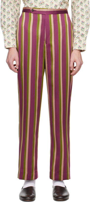 Photo: Bode Multicolor Juniper Stripe Trousers