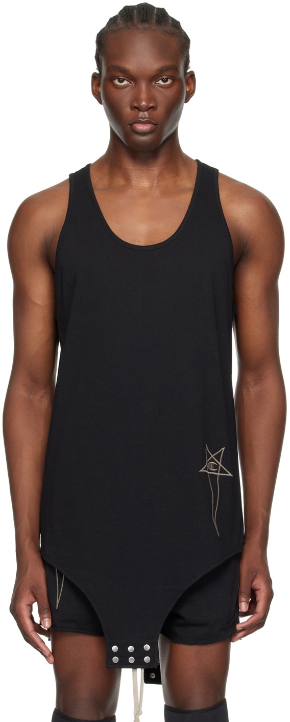 Rick Owens Black Champion Edition Basketball Tank Top Rick Owens