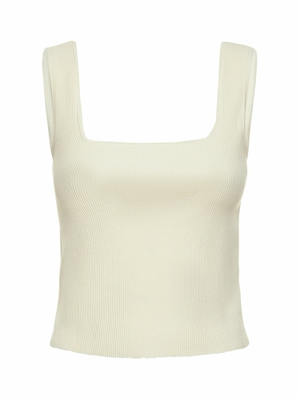 Photo: REFORMATION - Julia Ribbed Stretch Cotton Tank Top