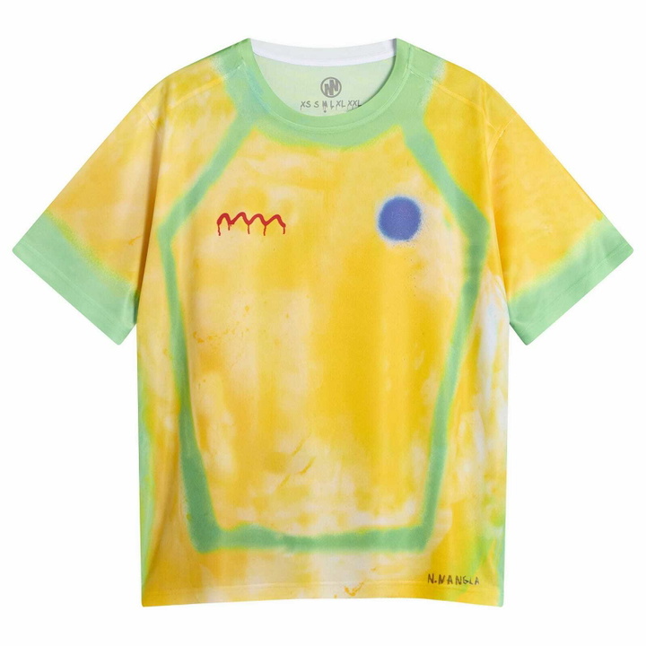 Photo: Navinder Nangla Men's Br9Zil Football Jersery in Yellow/Green
