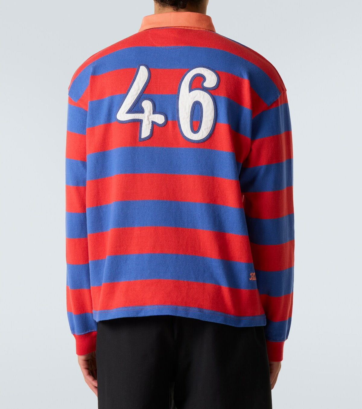 Bode Striped cotton polo shirt