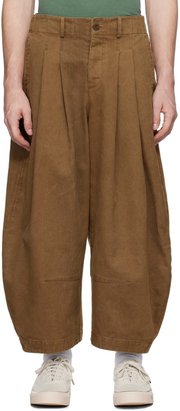 Photo: Aviva Jifei Xue Brown Cocoon Trousers