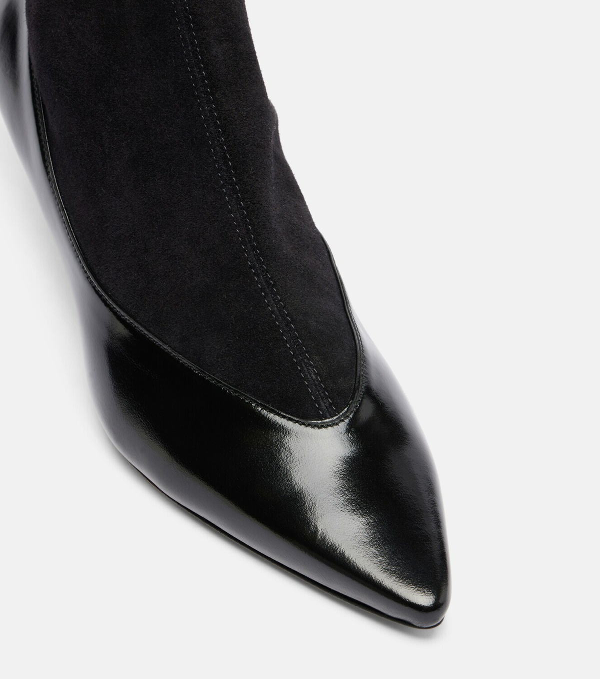 Jacquemus Tourni leather and suede ankle boots