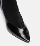 Jacquemus Tourni leather and suede ankle boots