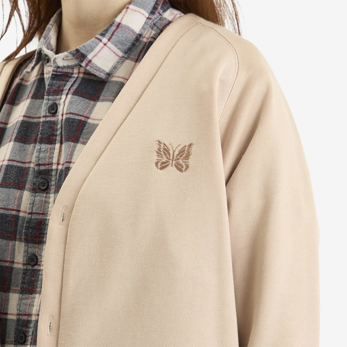 Needles Women's V-Neck Cardigan in Pink