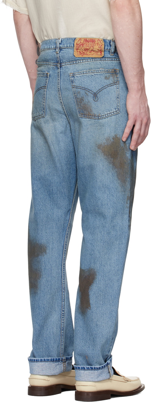 Washed Blue Distressed Jeans - Gilly main image 0