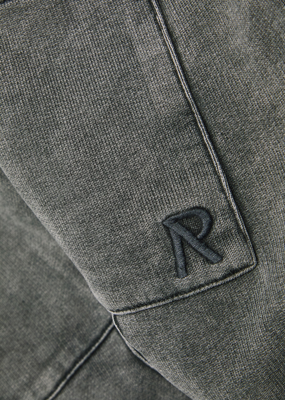 Represent Initial Embroidered Cotton Sweatpants Grey