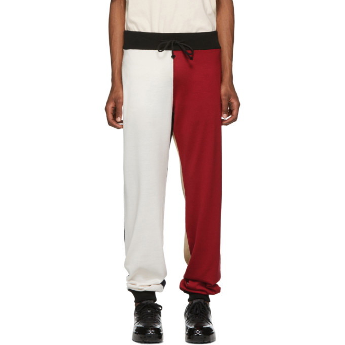 Photo: 424 Red and White Colorblocked Lounge Pants