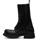 Balenciaga Black Truck Laceup Boots