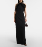 The Attico Feather-trimmed gown