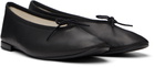 Repetto Black Lilouh Almond-Toe Ballerina Flats
