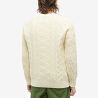 NN07 Men's Cooper Cable Crew Knit in Ecru