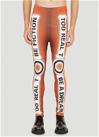 Skeleton Bike Leggings in Orange