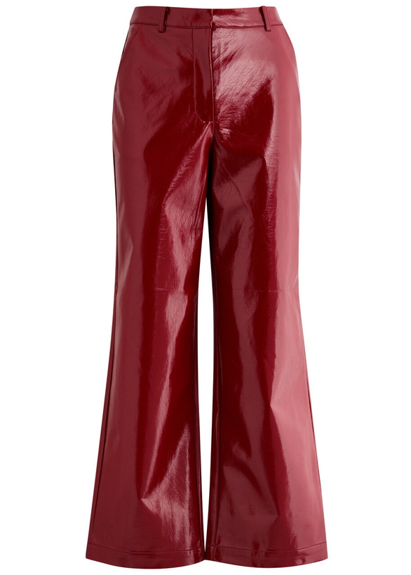 Photo: Kitri Lucienne Vinyl Trousers Red
