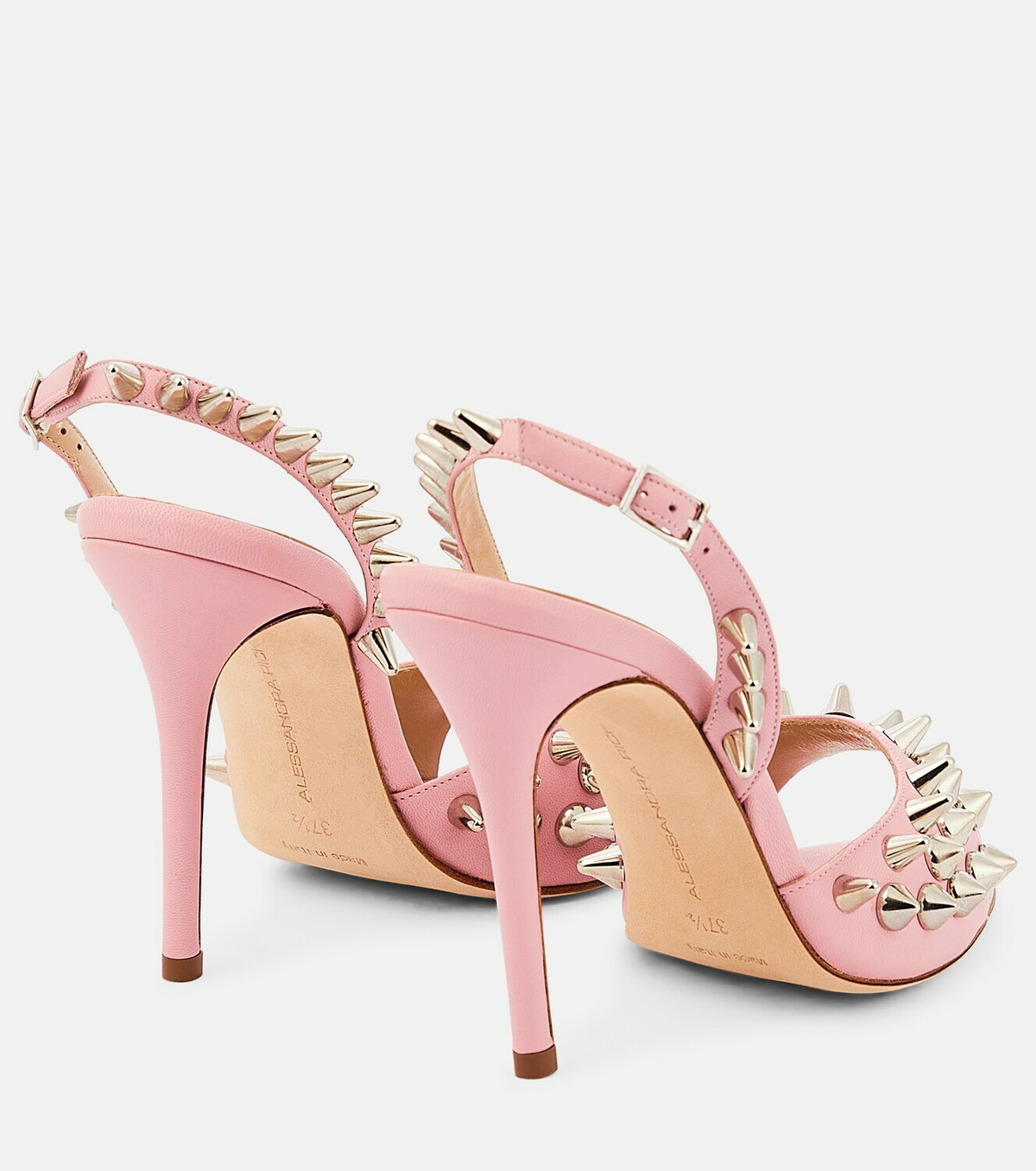 Alessandra Rich Embellished leather sandals Alessandra Rich