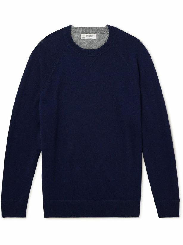 Photo: Brunello Cucinelli - Cashmere Sweater - Blue