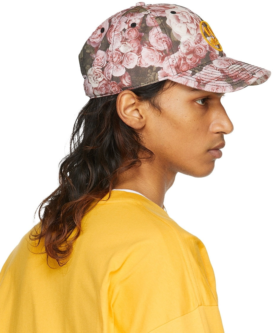 drew house SSENSE Exclusive Pink & Khaki Painted Mascot Cap