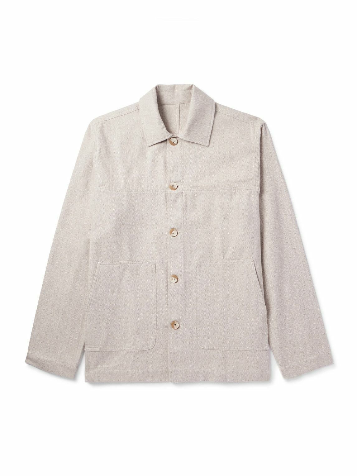 Frescobol Carioca - Belford Cotton and Cashmere-Blend Jacket - Neutrals