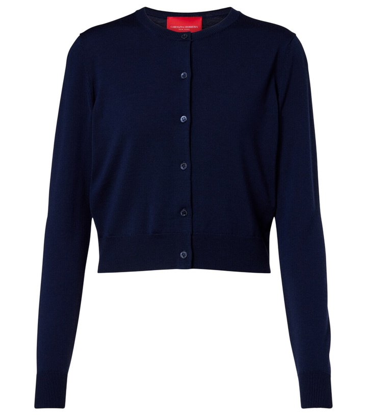 Photo: Carolina Herrera Cropped wool cardigan