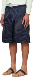 Raimundo Langlois Navy Convertible Board Cargo Pants