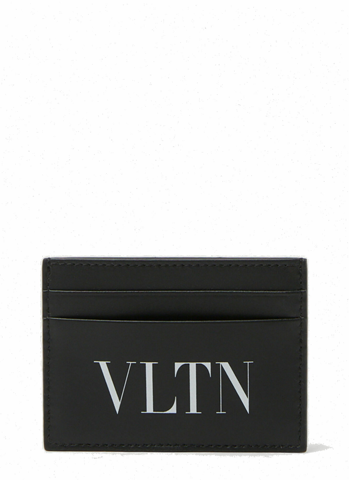 Garavani VLTN Print Card Holder in Black Valentino