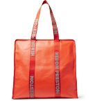Heron Preston - Logo-Print Shell Tote Bag - Men - Orange