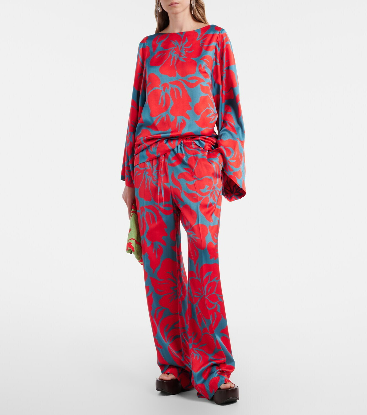 Dries Van Noten Floral palazzo pants