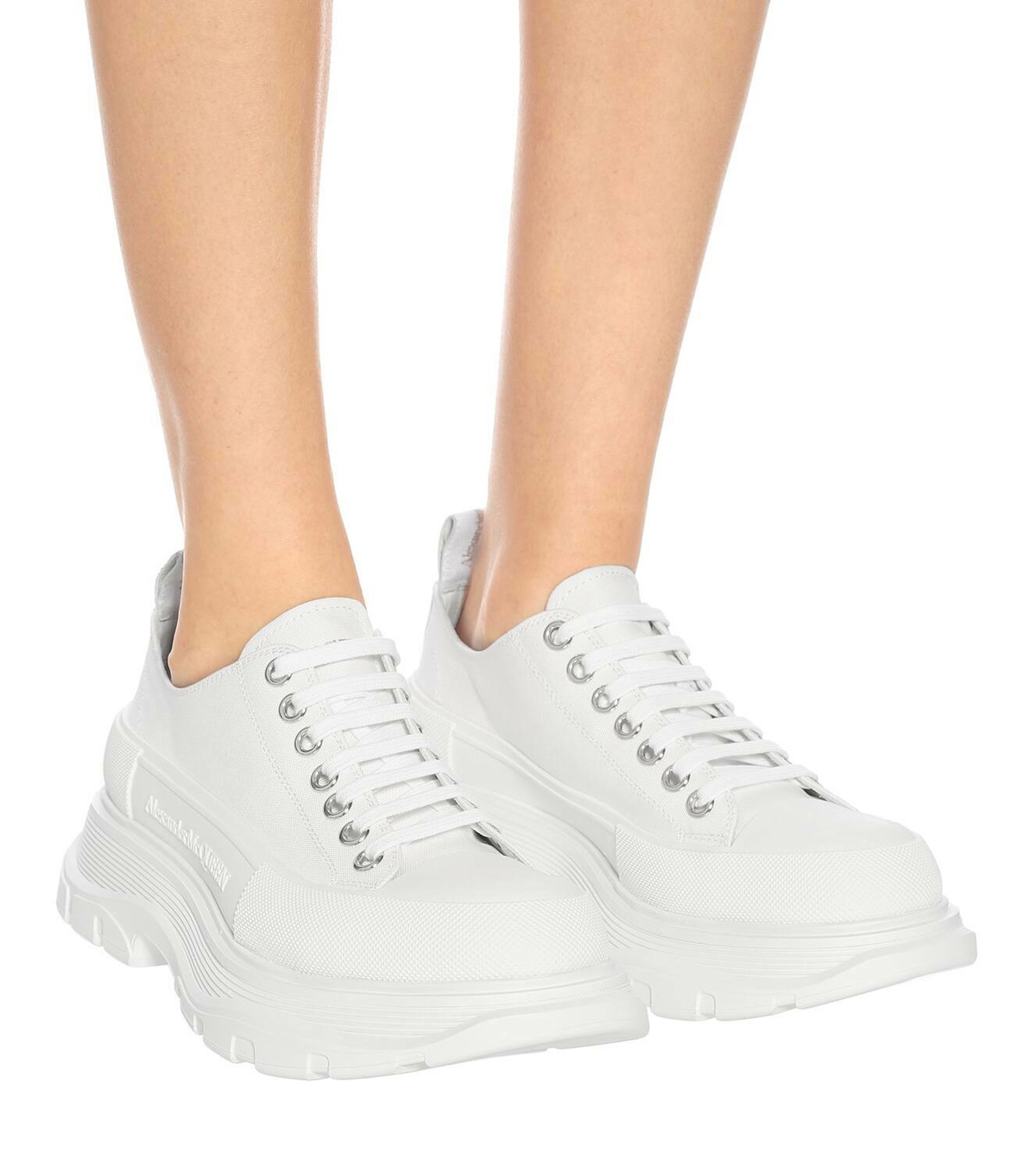 Alexander McQueen Canvas platform sneakers
