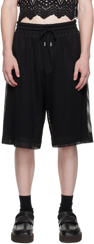 Photo: Dries Van Noten Black Paneled Shorts