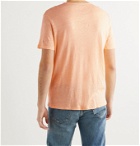 DEREK ROSE - Jordan 1 Washed-Linen T-Shirt - Orange