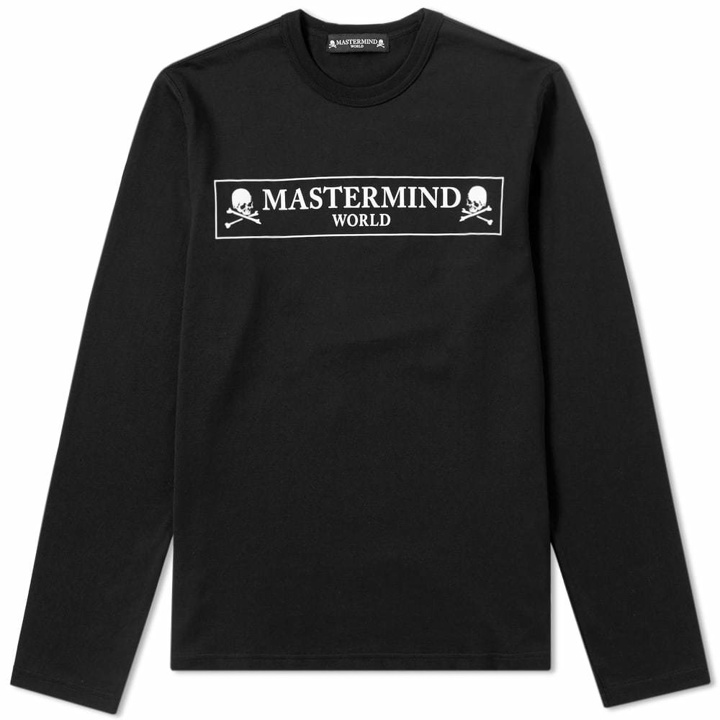 Photo: MASTERMIND WORLD Long Sleeve Box Logo Tee Black