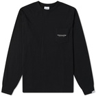 thisisneverthat Men's Long Sleeve L-Logo Pocket T-Shirt in Black