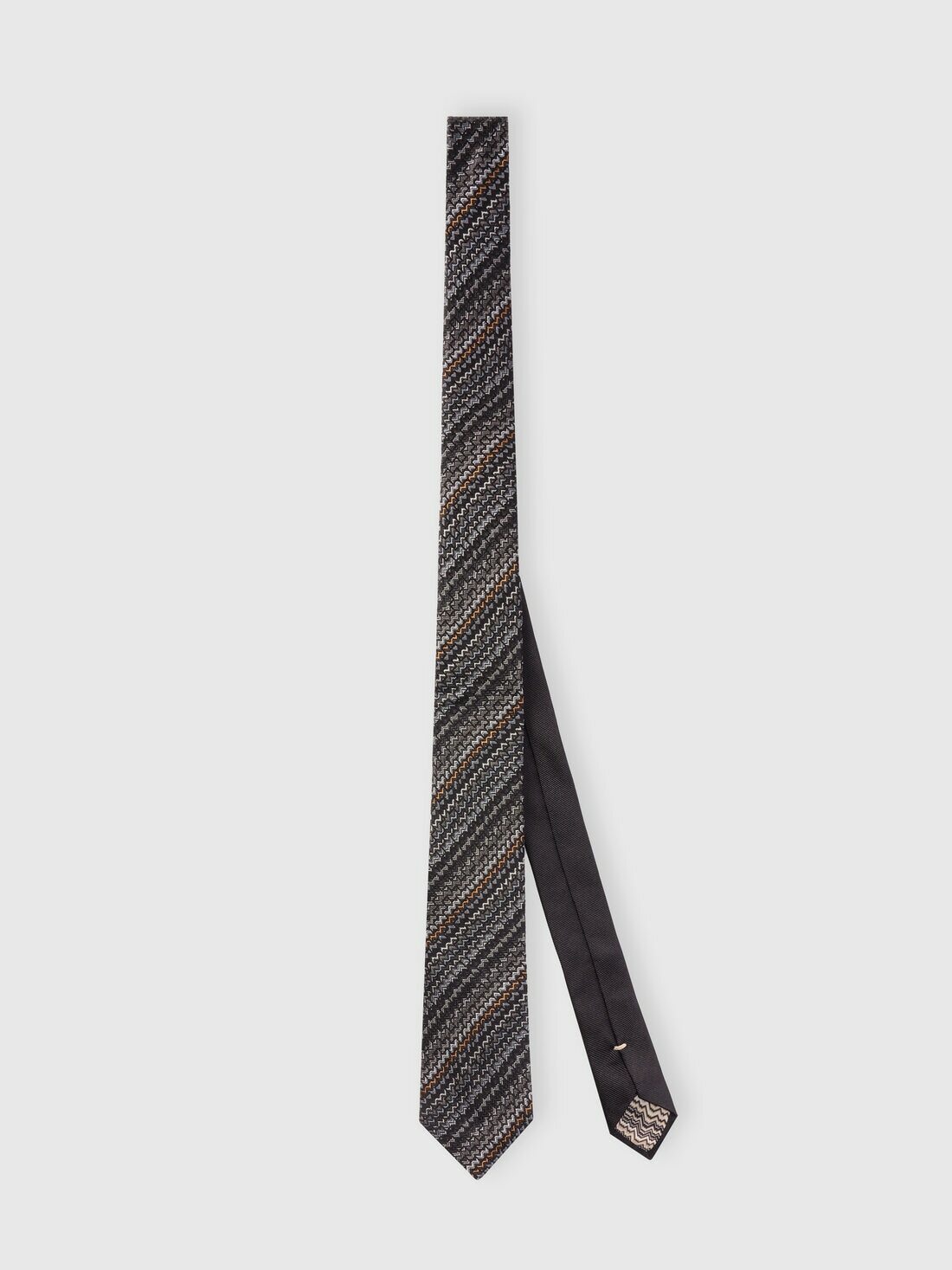 Missoni - Silk tie with contrasting lining, Men, Multicoloured
