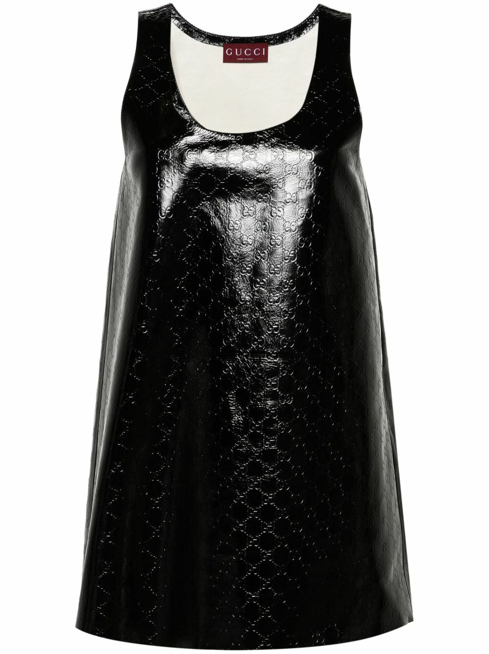 knee length dresses for ladies Gucci Leather Flower Intarsia Strapless Dress – Runway Catalog