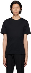Brioni Black Embroidered T-Shirt